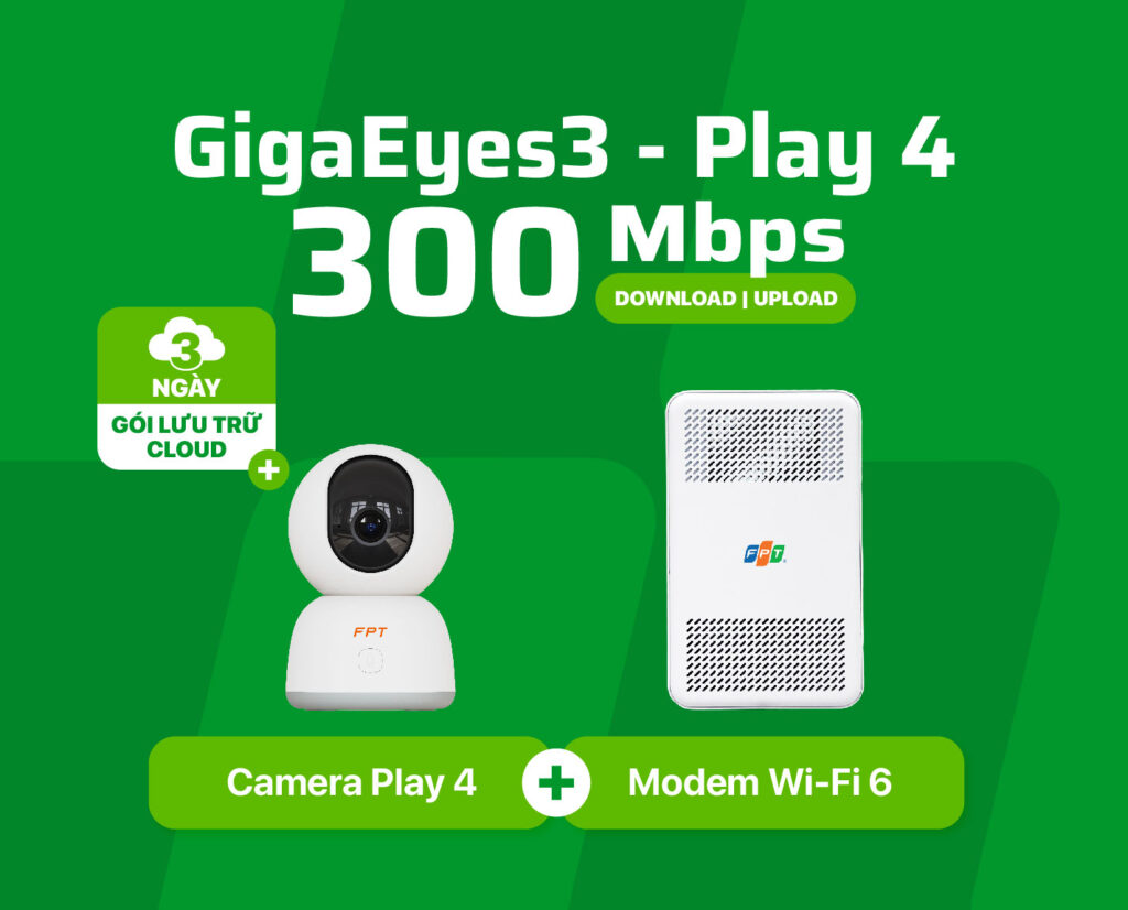 Combo giga camera Play 4