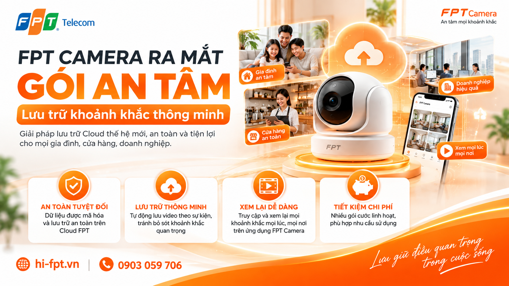 FPT Camera ra mắt Gói An Tâm