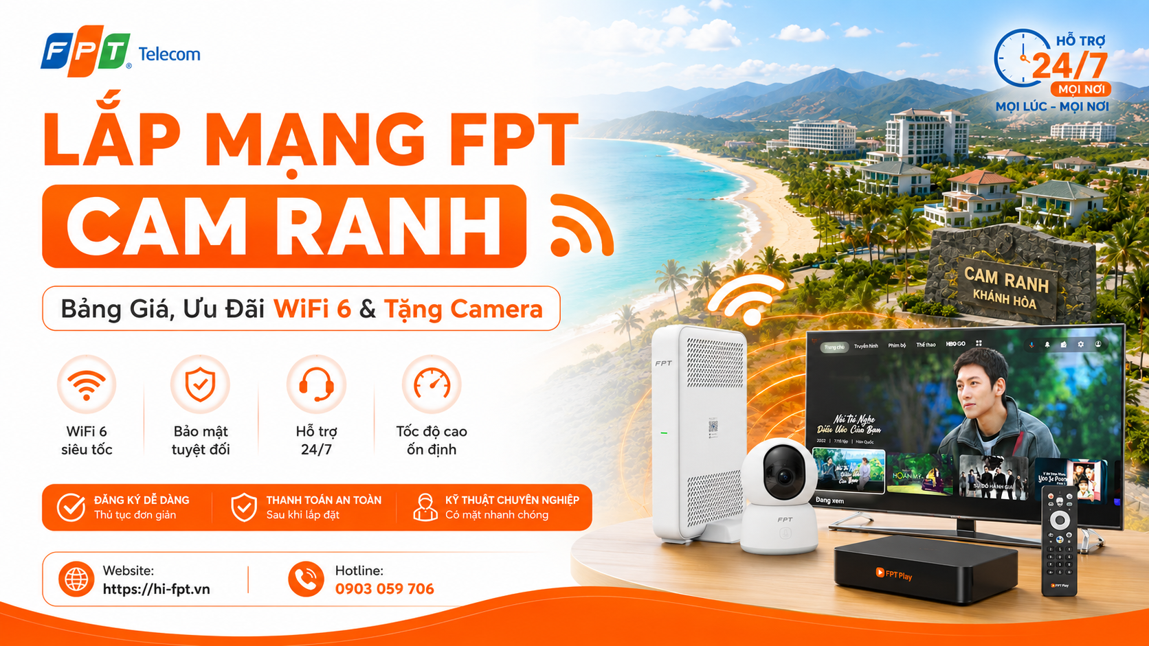 Lắp mạng FPT Cam Ranh