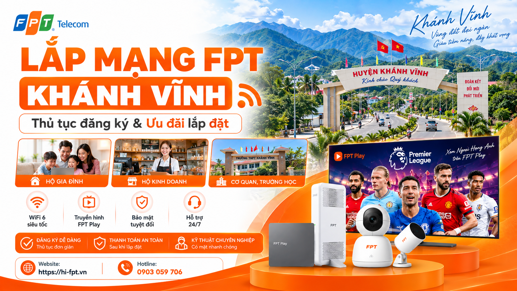 Lắp mạng FPT Khánh Vĩnh